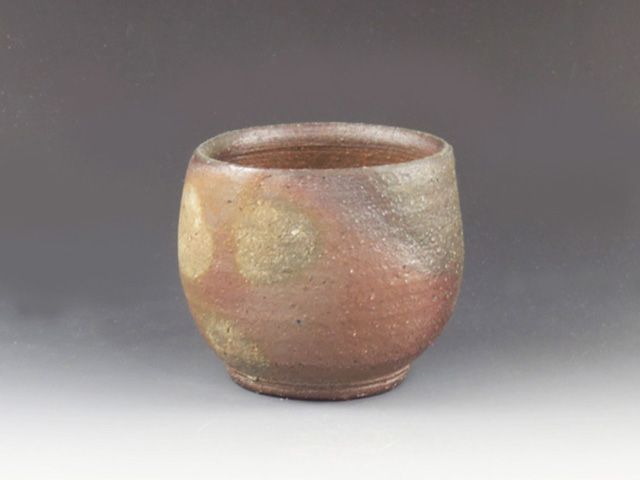 Echizen-Yaki (Fukui) Ayu-Tobo Pottery Sake cup 