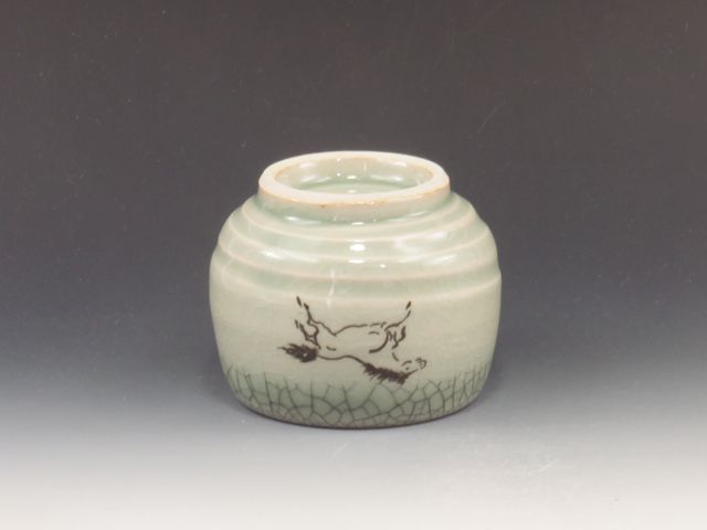 Oborisoma-Yaki (Fukushima) Seiho-Gama Pottery Sake cup