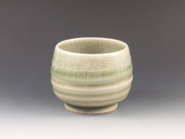 Oborisoma-Yaki (Fukushima) Hangai-Gama Pottery Sake cup