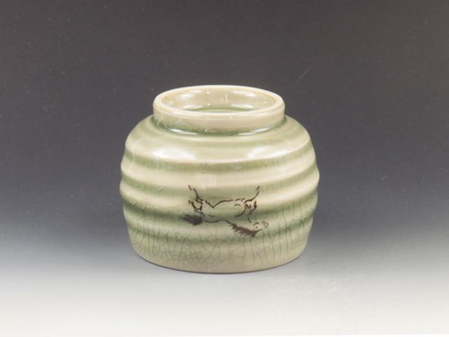 Oborisoma-Yaki (Fukushima) Hangai-Gama Pottery Sake cup
