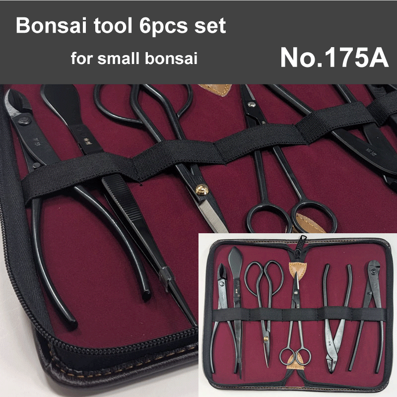 Bonsai tool 6pcs set for small bonsai (No.6B, No.35A, No.22A, No.32, No.50A, No.58)  No.175A