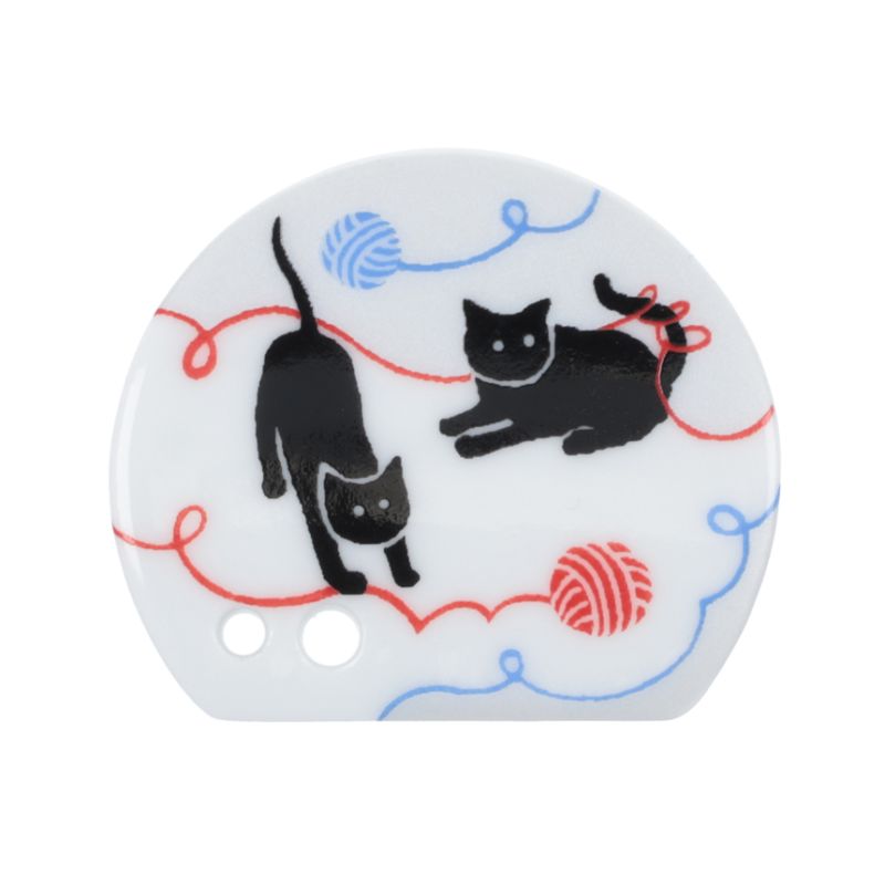 Incense Holder Playing Cat/Keitodama