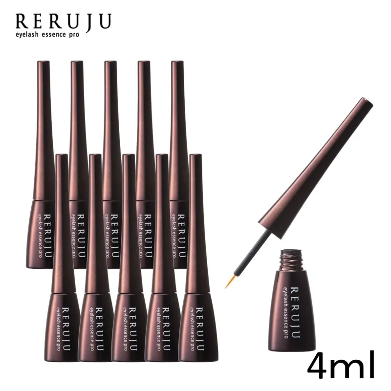 【RERUJU】 Eyelash Essence Pro 4ml（10 bottles and display fixture set）
