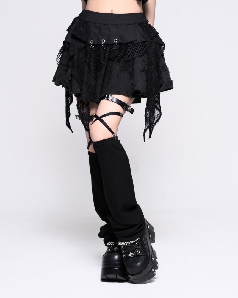 [REFLEM]Docking Layered Frill Skirt