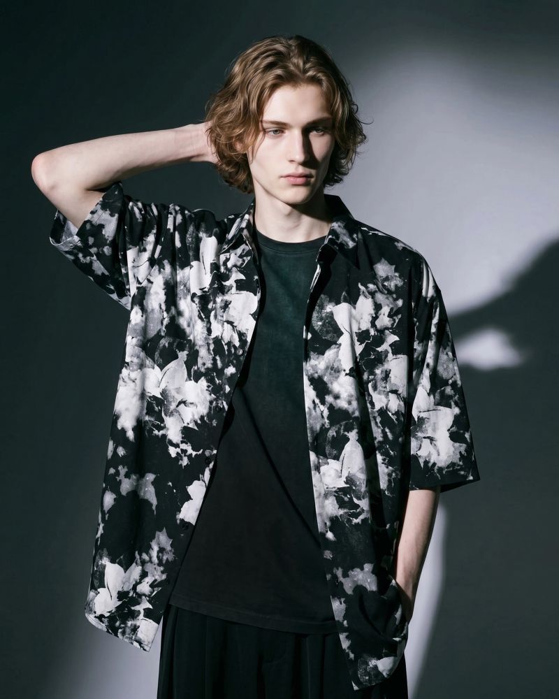 [A:LLIONCE] Floral Jacquard Dolman Shirt