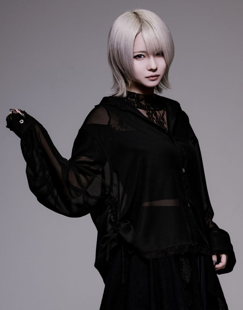 [AdaNous] Lace-Frilled Chiffon Shirt