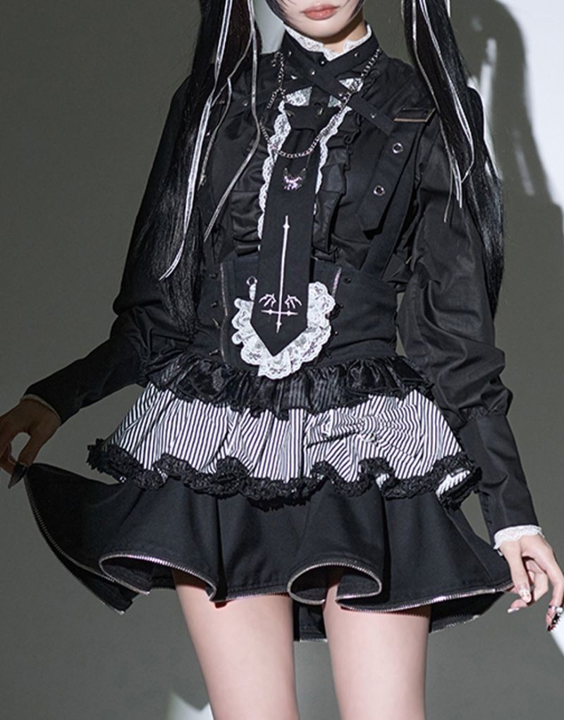 [Grrr the Lipper]  Thorny Princess Garden Lemne Girl's Restraint Suspender Skirt