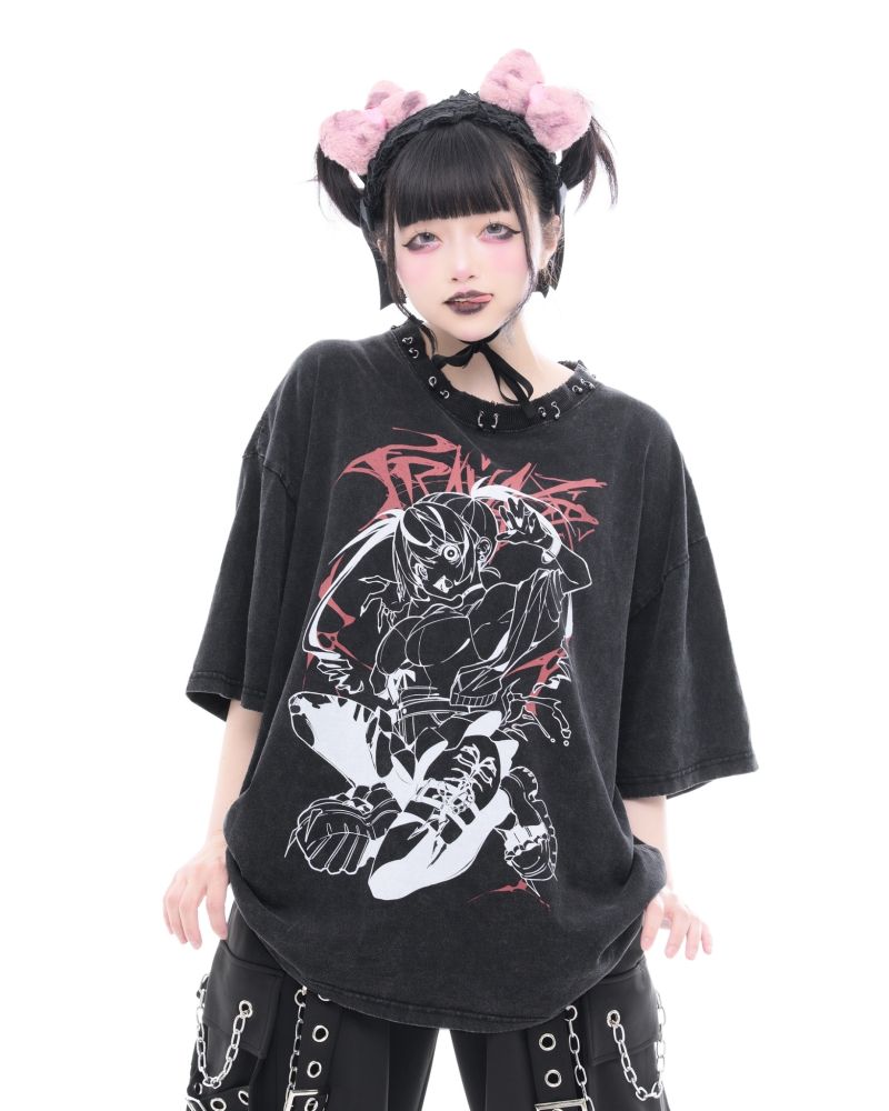 [TRAVAS TOKYO] Gedraji Collab. T-Shirt with Piercings