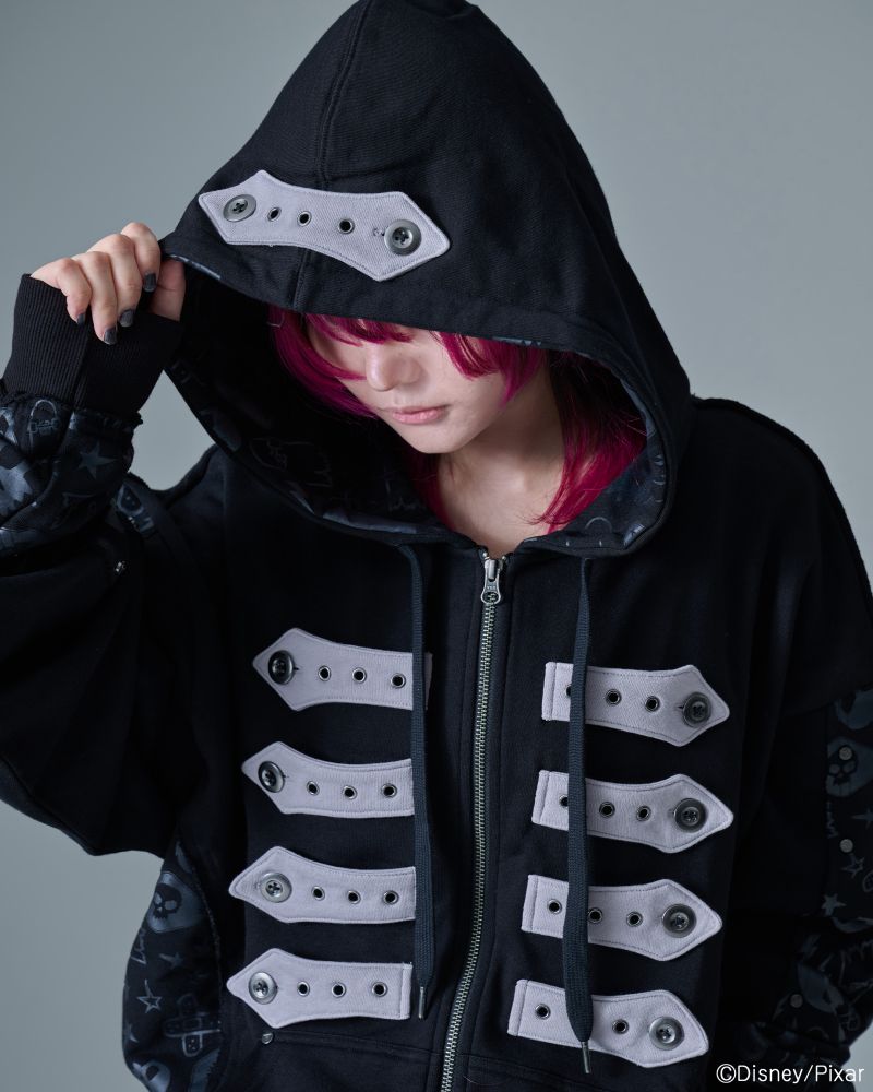 [Gamchu] Sid & Toys Paneled Print Hoodie