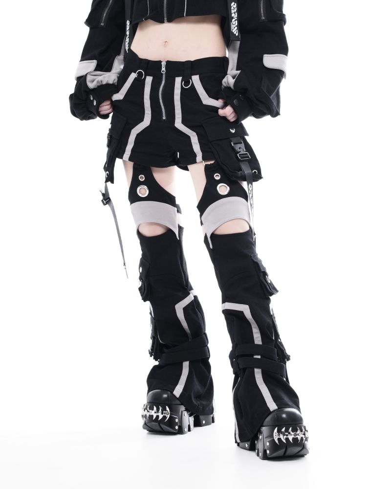 [REFLEM INDUSTRY] Exoframe Leg-Cover Shorts