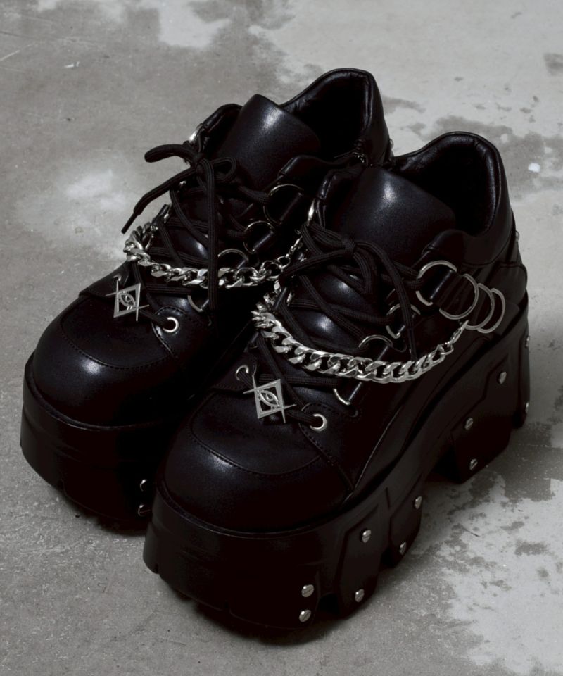 [REFLEM] Platform Shoes with Chain