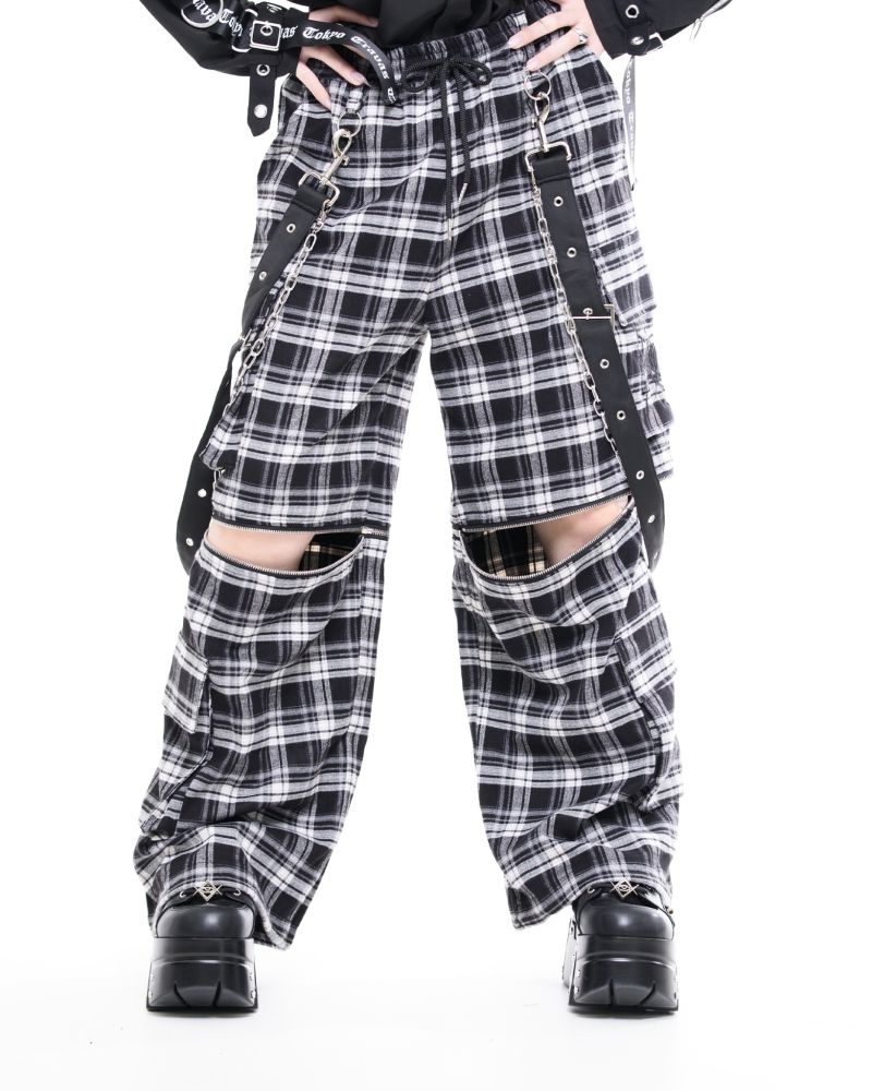 [TRAVAS TOKYO] Convertible Cargo Pants with Suspenders